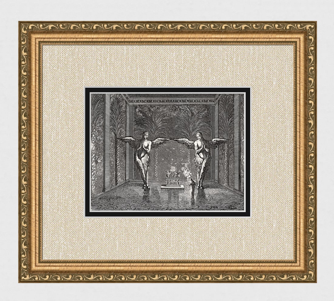 1747 Monumental Engraving Jan Luyken The Holy of Holies Framed (1 of 5)