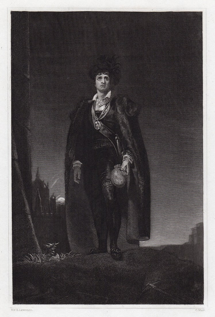 1834 Sir Thomas Lawrence Kemble as Hamlet (John Philip Kemble as Hamlet in Hamlet by William (1 of 3)