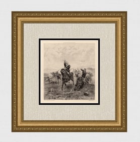 Lady Butler 1870 Engraving Floreat Etona Framed