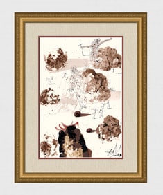 1967 Salvador Dali Jehoshaphat Original Biblia Sacra Framed Lithograph