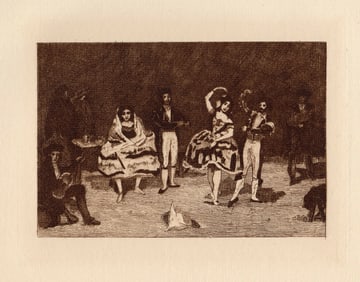 Edouard Manet 1892 Etching Spanish Ballet