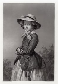 Jean Winterhalter The Princess of Belgium 1857 engraving