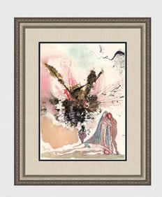 Salvador Dali 1967 Original Biblia Sacra Noah Framed Lithograph