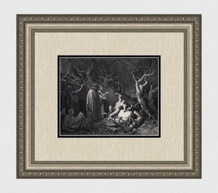 Gustave Dore Forest of Suicides (Dante's Divine Comedy Enferno) c. 1880 Woodcut