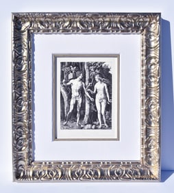 Albrecht Durer Adam and Eve engraving signed