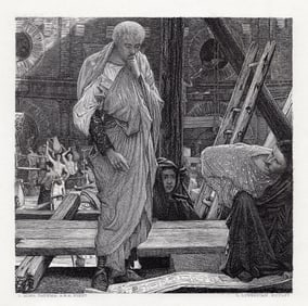 Sir Lawrence Alma Tadema Architecture in Ancient Rome 1878 engraving