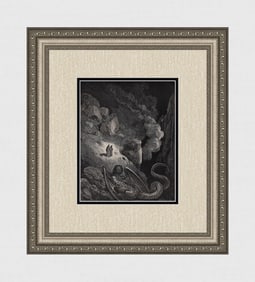 Gustave Dore Geryon (Dante's Divine Comedy Enferno) c. 1880 Woodcut
