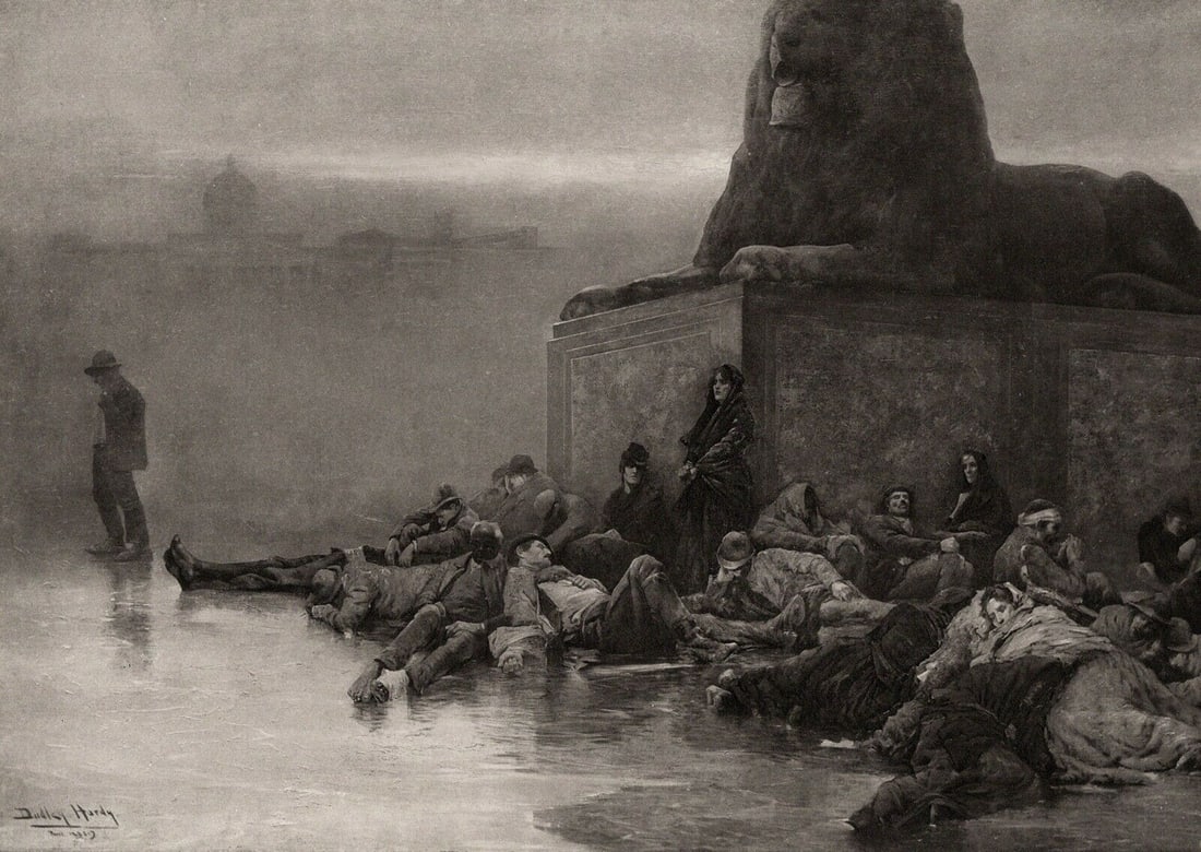 Dudley Hardy 1800s Antique Print Sans Asile Signed Framed COA (1 of 2)