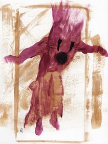 Patrick Mcdowell Kachina Painting Signed Framed