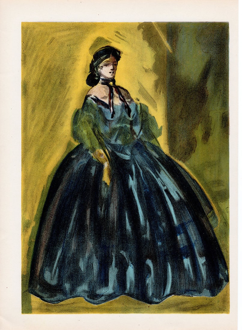 Constantin Guys Femmes En Jolies Robes (Women In Pretty Dresses) 1939 lithograph (1 of 8)