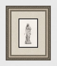 Sir Thomas Brock Salmacis 1870 Engraving Framed