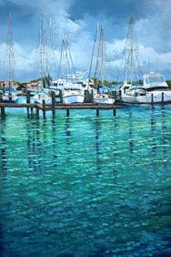 Mauricio Garay Original Painting Marina XX 40 x 60 inches