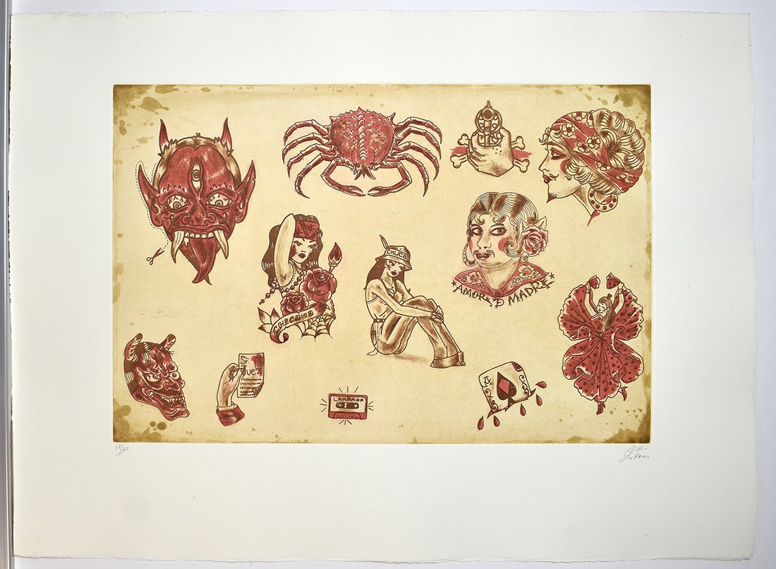 Dr. Lakra Original Color Lithograph Signed and Numbered Ltd. Ed. 50 (1 of 4)