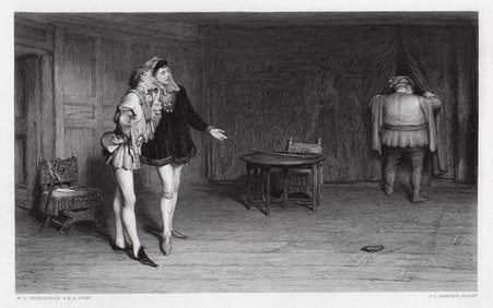 George Henry Boughton Prince Henry Poins and Falstaff (William Shakespeare's King Henry IV first