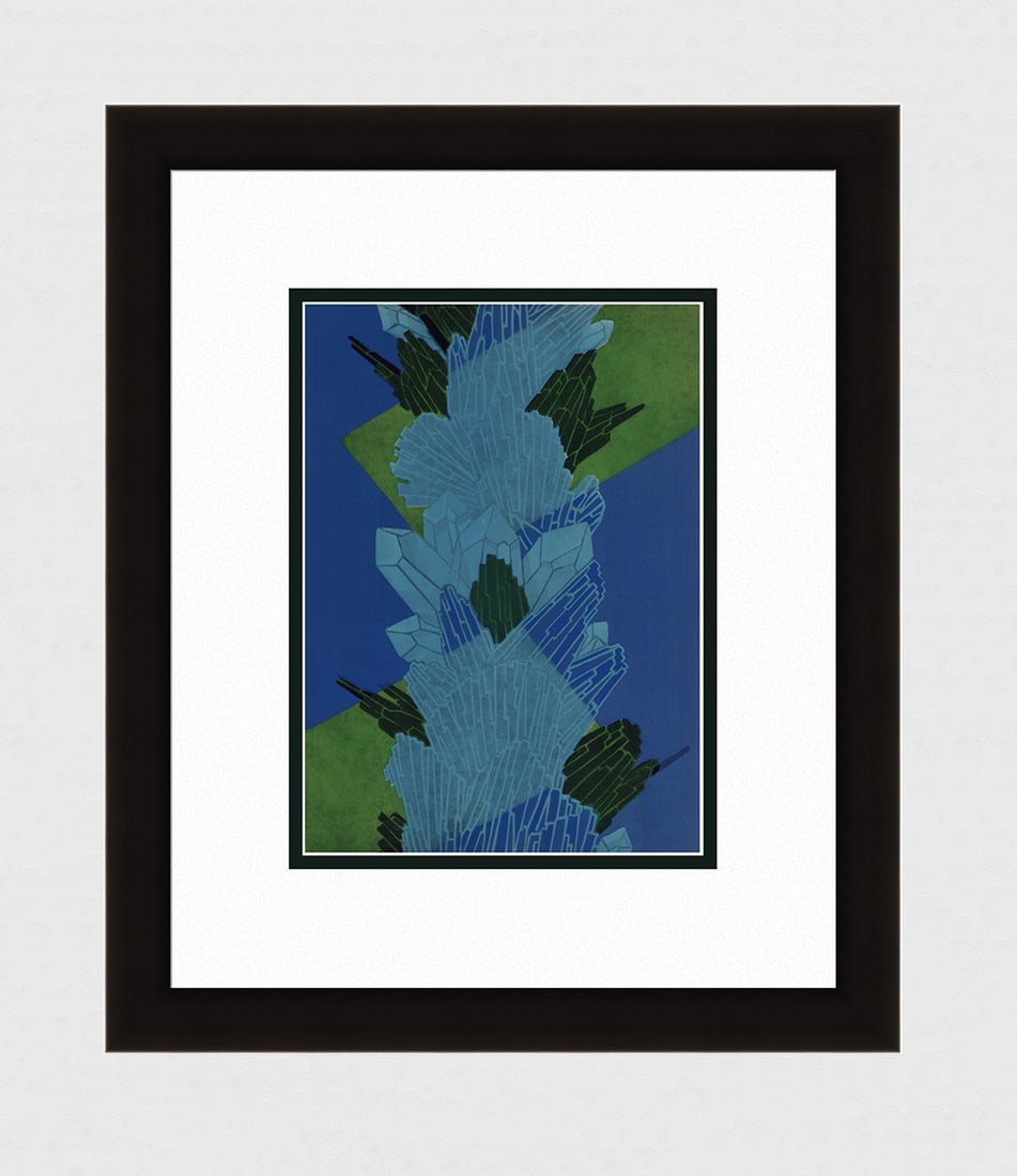 1930 Seguy Color Pochoir Prismes Framed (1 of 3)