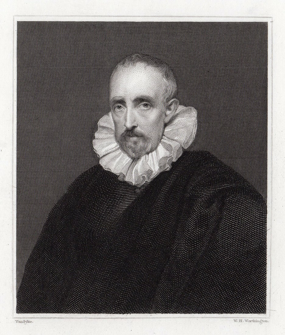 Anthony van Dyck Gevartius engraving signed (1 of 3)