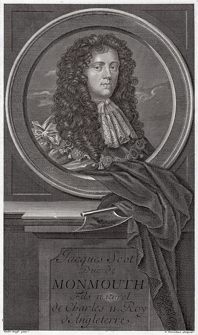 Adriaen van der Werff 1697 Engraving Duke of Monmouth Framed (1 of 3)