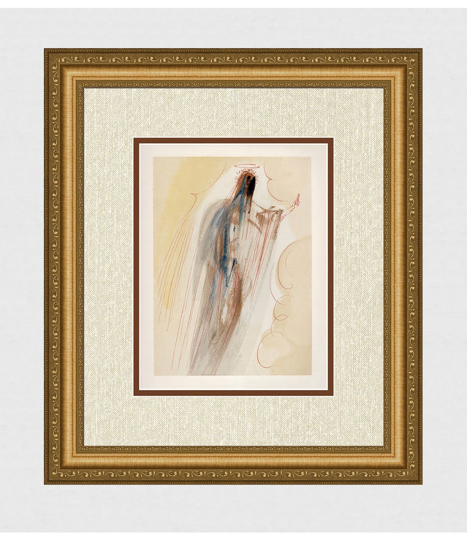 1960 Salvador Dali Creation Angels Woodcut (1 of 3)