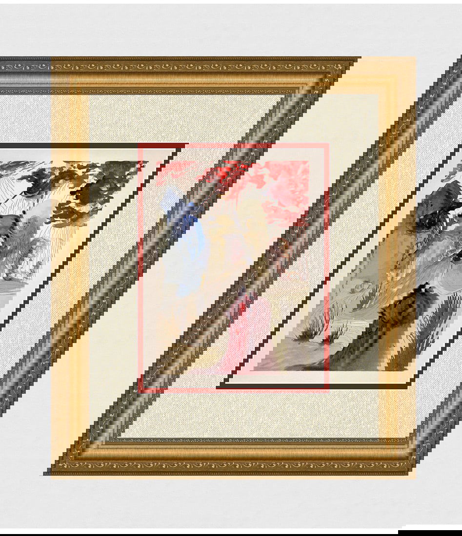 1960 Salvador Dali Divine Forest Authentic Woodcut (1 of 3)