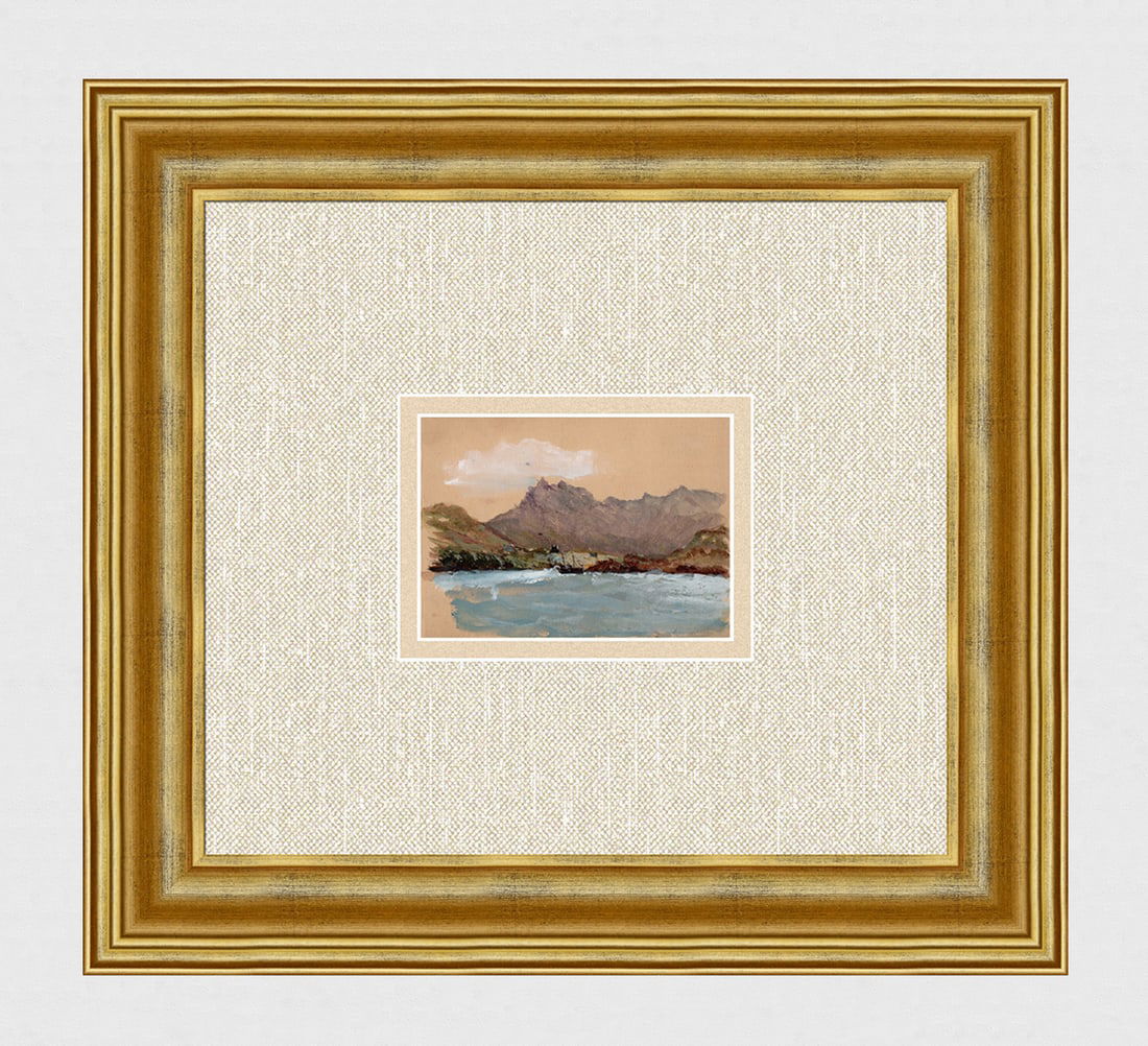 Original 1800's English Watercolor Scotland Framed (1 of 3)