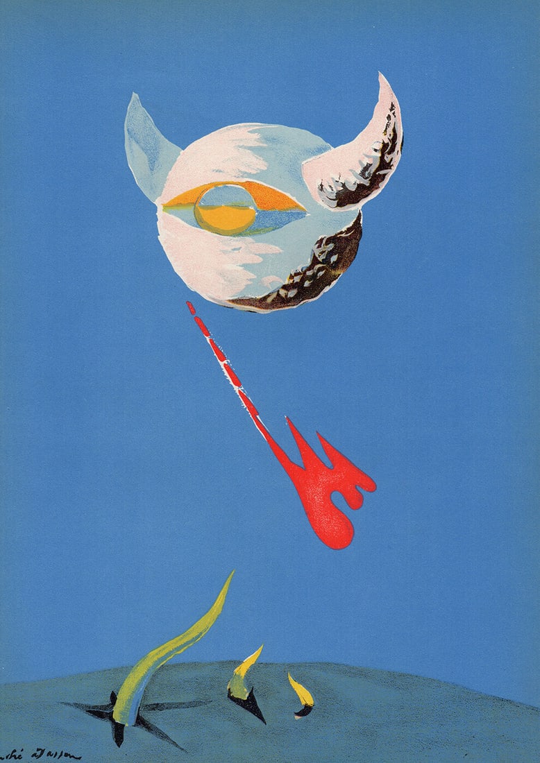 Andre Masson Moon lithograph signed - 2