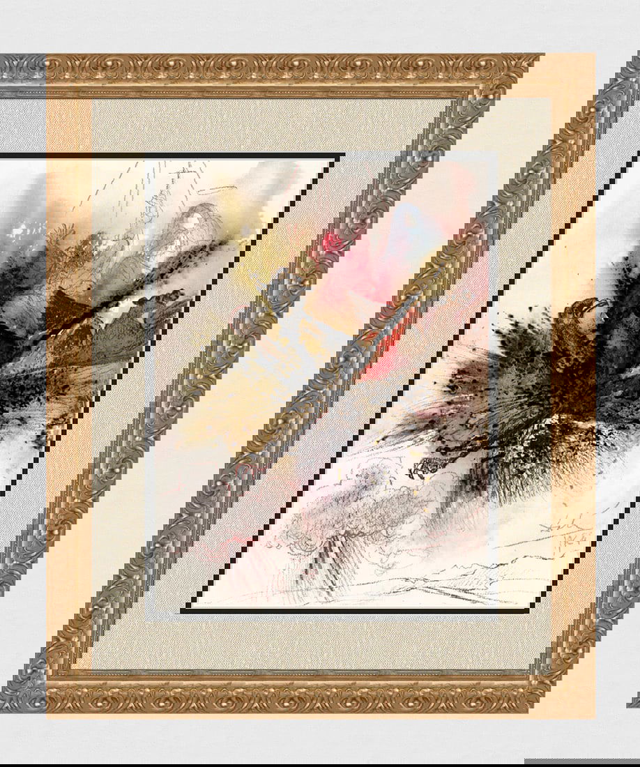 Salvador Dali Original Vision of Four 1967 Framed Lithograph (1 of 4)