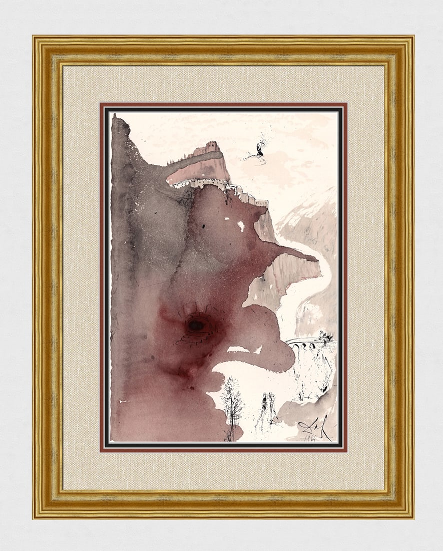 Salvador Dali John the Baptist 1967 Authentic Framed Lithograph: Salvador Dali. "Et venit in omnem regionem Iordanis, praedicans baptismum paenitentiae in remissionem peccatorum (And he came into all the country about Jordan, preaching the baptism of repentance for