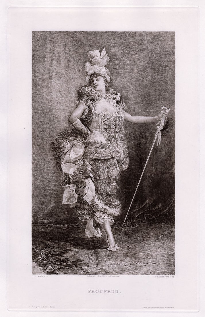 Georges Clairin Froufrou (Frou Frou) 1887 print (1 of 2)