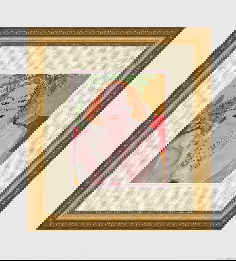 Beautiful 1943 MATISSE Color Lithograph "Woman with a Veil" SIGNED Framed COA: Henri Matisse (1869-1954). Femme a la Voilette (Woman with the Voilette). Color offset lithograph after the original 1942 oil on canvas. Year: 1943. Signed/Dated in the plate upper right. Printer: L'm