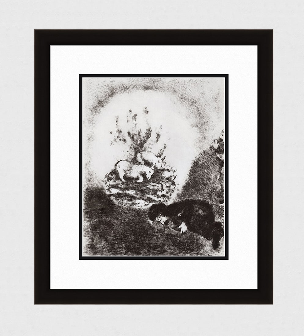 Marc Chagall 1956 Antique Biblical Print The Lord’s Promise FRAMED (1 of 3)