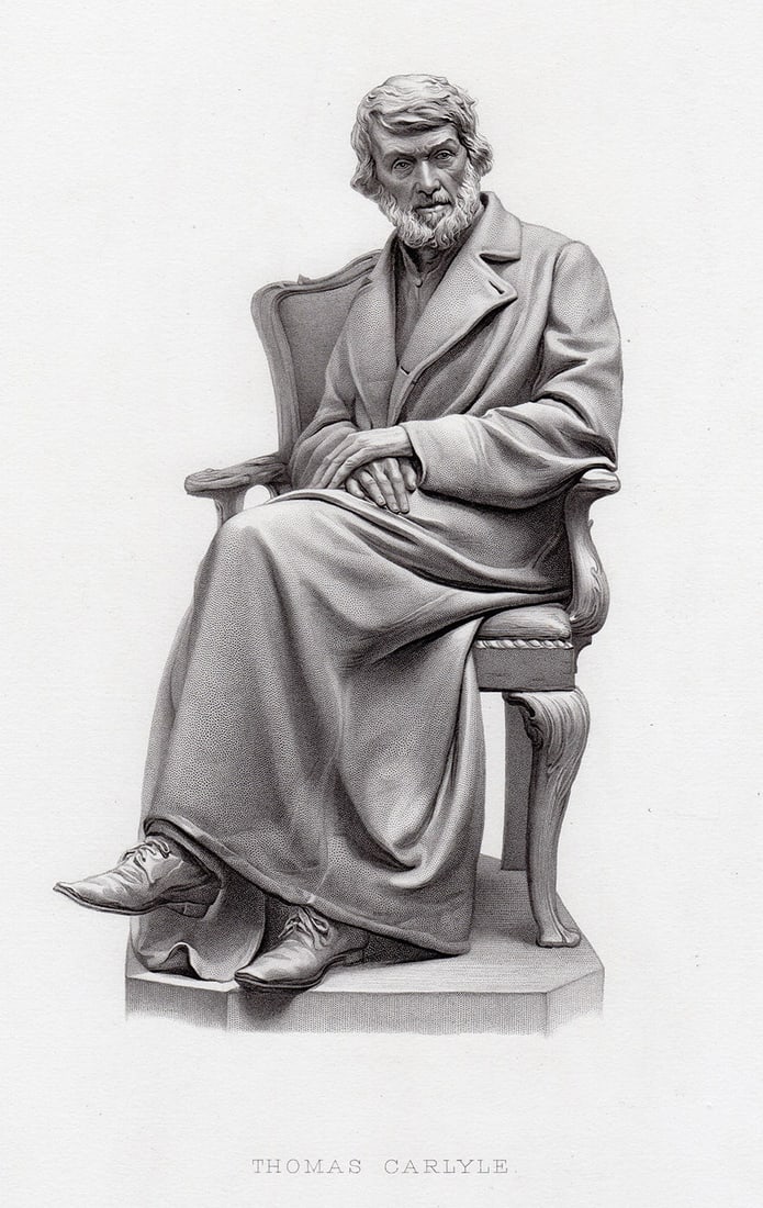 Joseph Edgar Boehm Thomas Carlyle 1878 engraving (1 of 2)