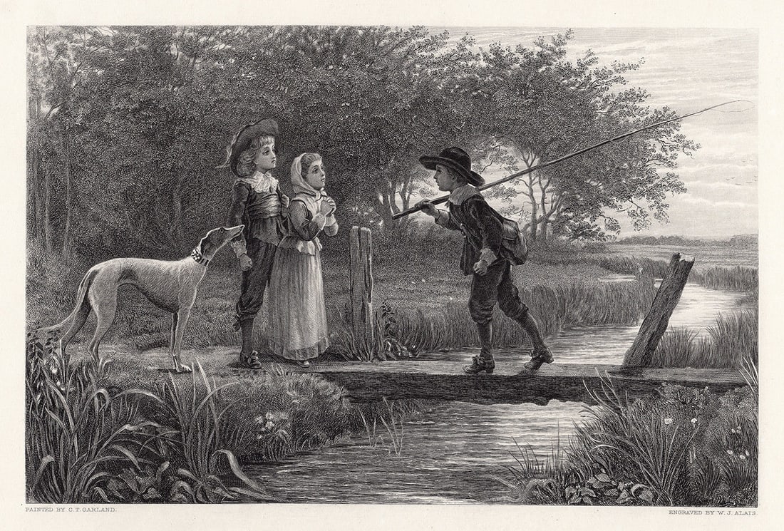 Charles Trevor Garland The Rivals engraving signed (1 of 3)