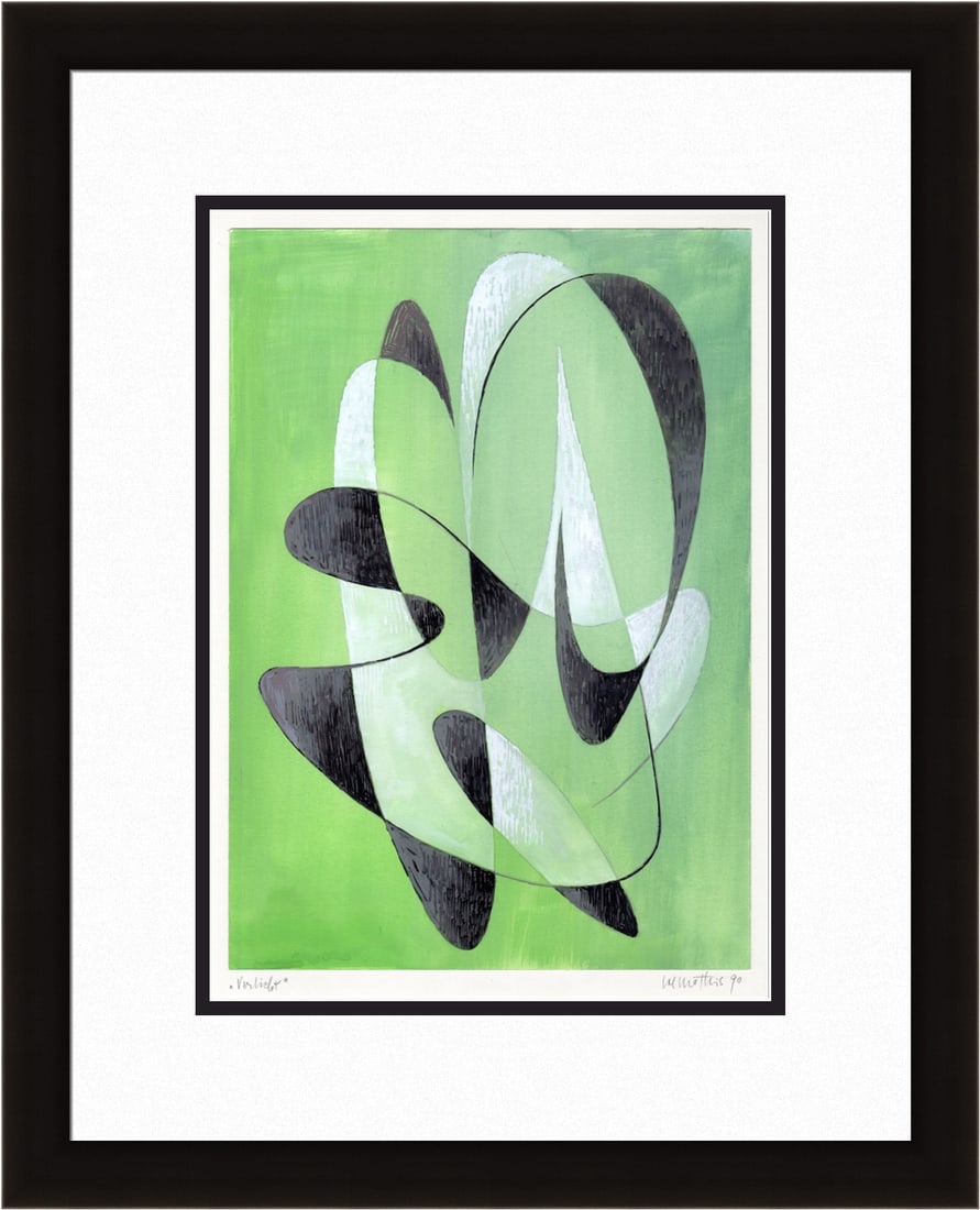 Mathis Original Gouache In Love Framed Swiss (1 of 4)