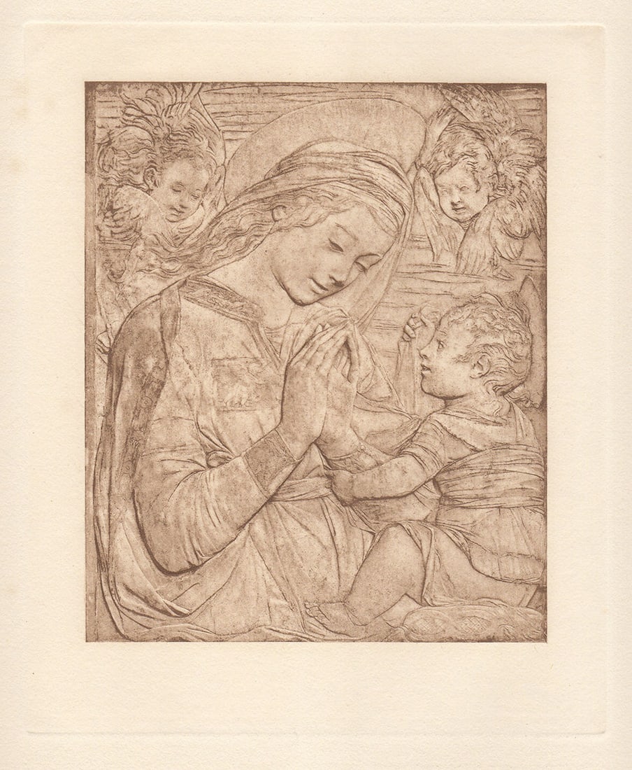 Desiderio da Settignano Virgin and Child 1884 print (1 of 1)