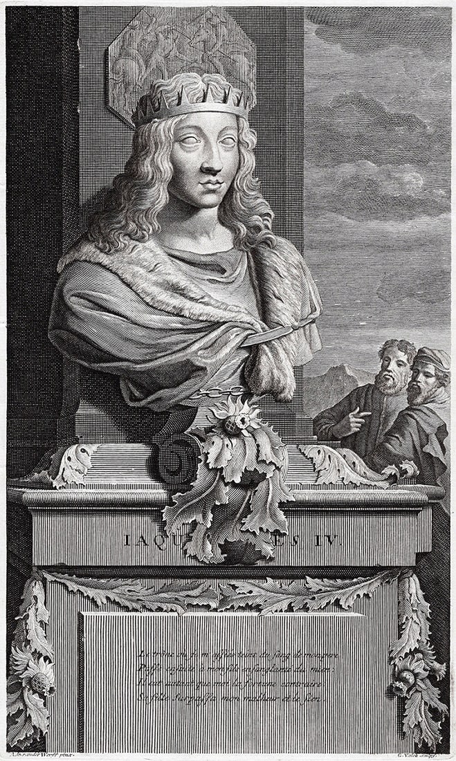 Adriaen van der Werff 1697 Engraving James IV of Scotland Framed (1 of 3)