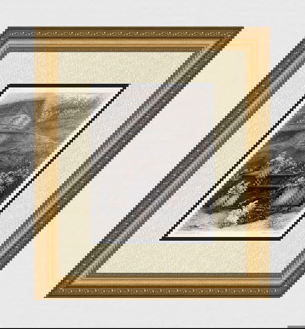 Sir Herbert von Herkomer Morning at the Well 1800's engraving (1 of 4)