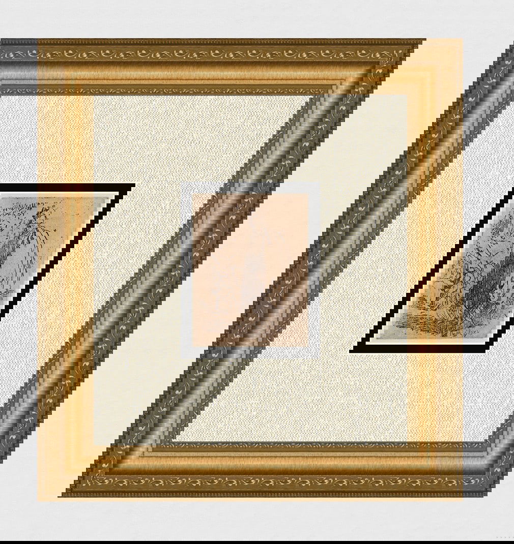 1800s REMBRANDT B184A Beggar Tall Hat Long Cloak DURAND (1 of 4)