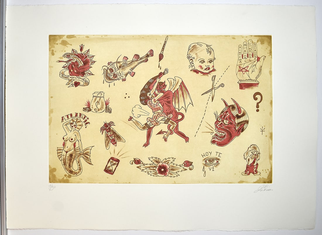 Dr. Lakra Original Color Lithograph Signed and Numbered Ltd. Ed. 50 (1 of 4)