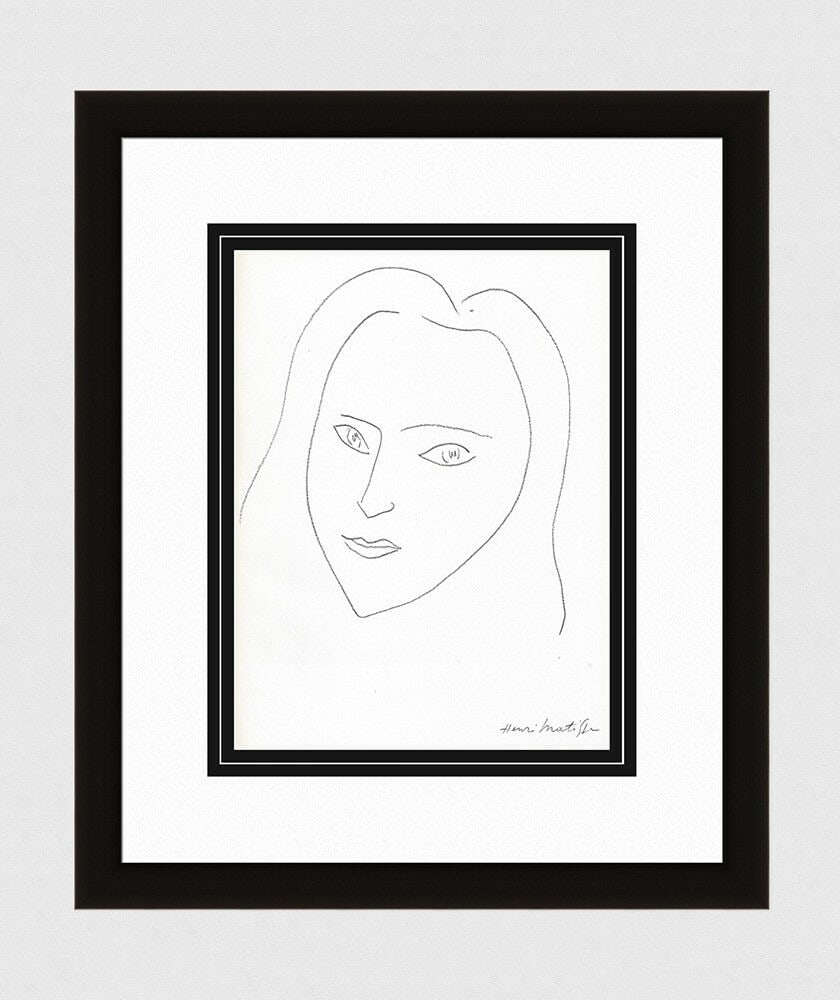 Henri Matisse A la memoire de Angela Lamotte II (To the memory of Angela Lamotte II) 1945 Lithograph: Henri Matisse. A la memoire de Angela Lamotte II (To the memory of Angela Lamotte II). Color lithograph, after the drawing, on watermarked Marais wove paper. 1945. Teriade. Atelier Mourlot. Sheet
