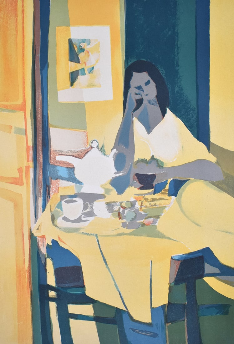 Marcel Mouly Hand signed Lithograph Interior - 2