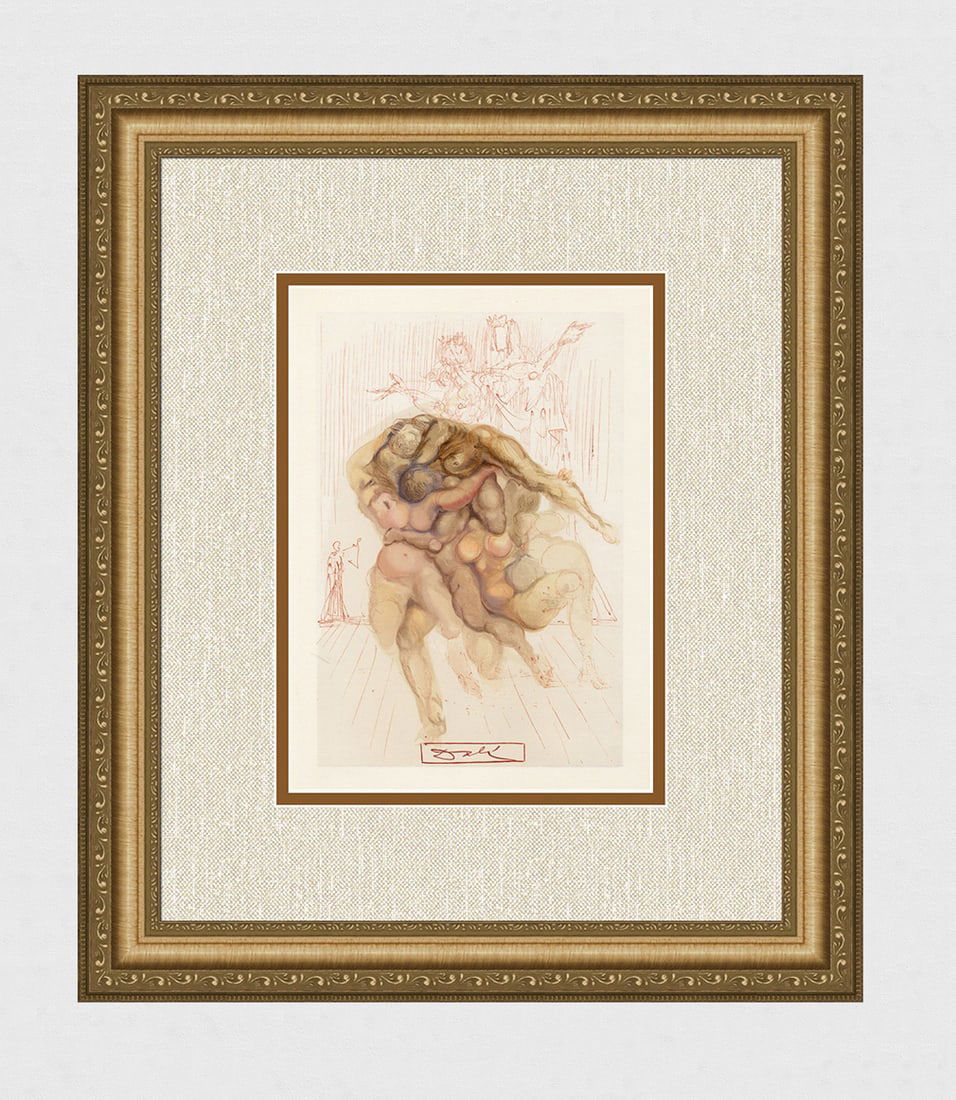 1960 Salvador Dali Angry Ones Original Woodcut Signed (1 of 4)