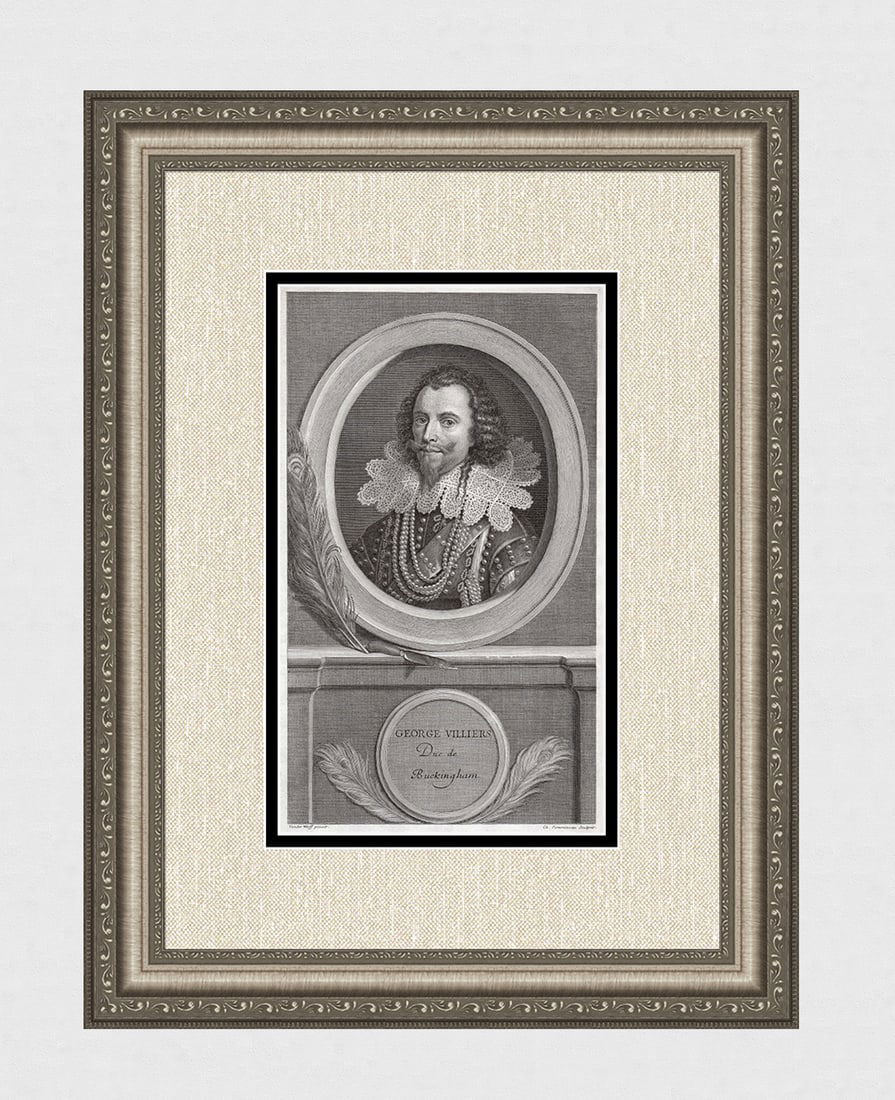 Adriaen van der Werff 1697 Engraving George Villiers Framed (1 of 4)