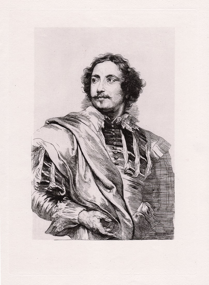 Anthony van Dyck Paul Pontius 1885 Etching (1 of 2)