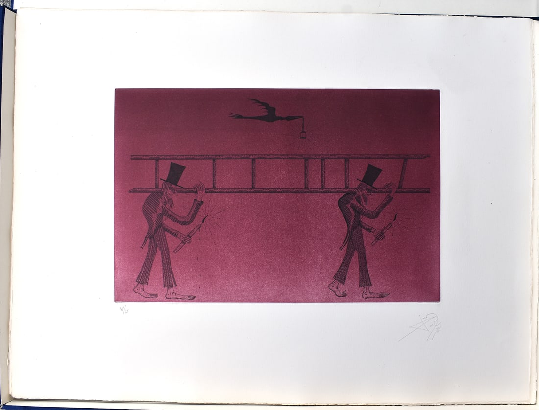 Joan Ponc 1973 Etching Nocturno Signed Numbered (1 of 5)