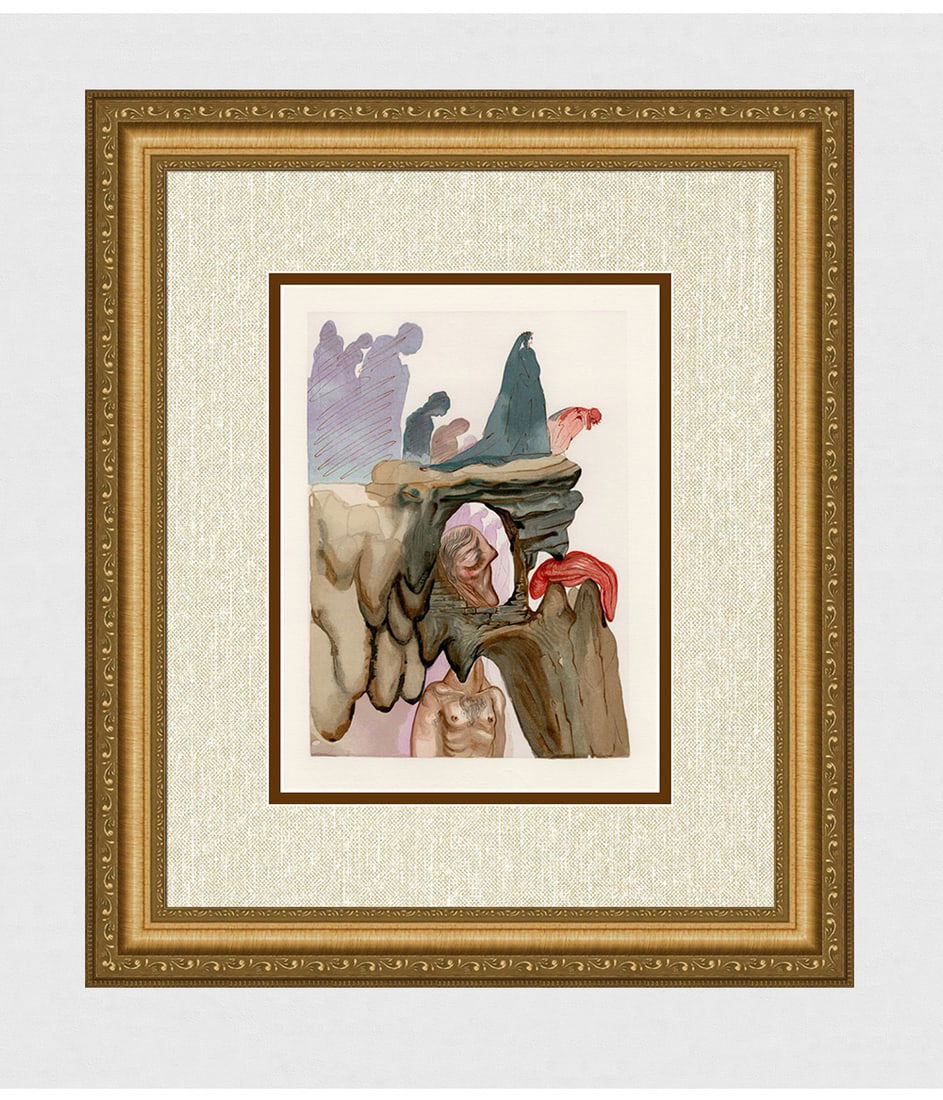 1960 Salvador Dali Liars Authentic Woodcut (1 of 3)