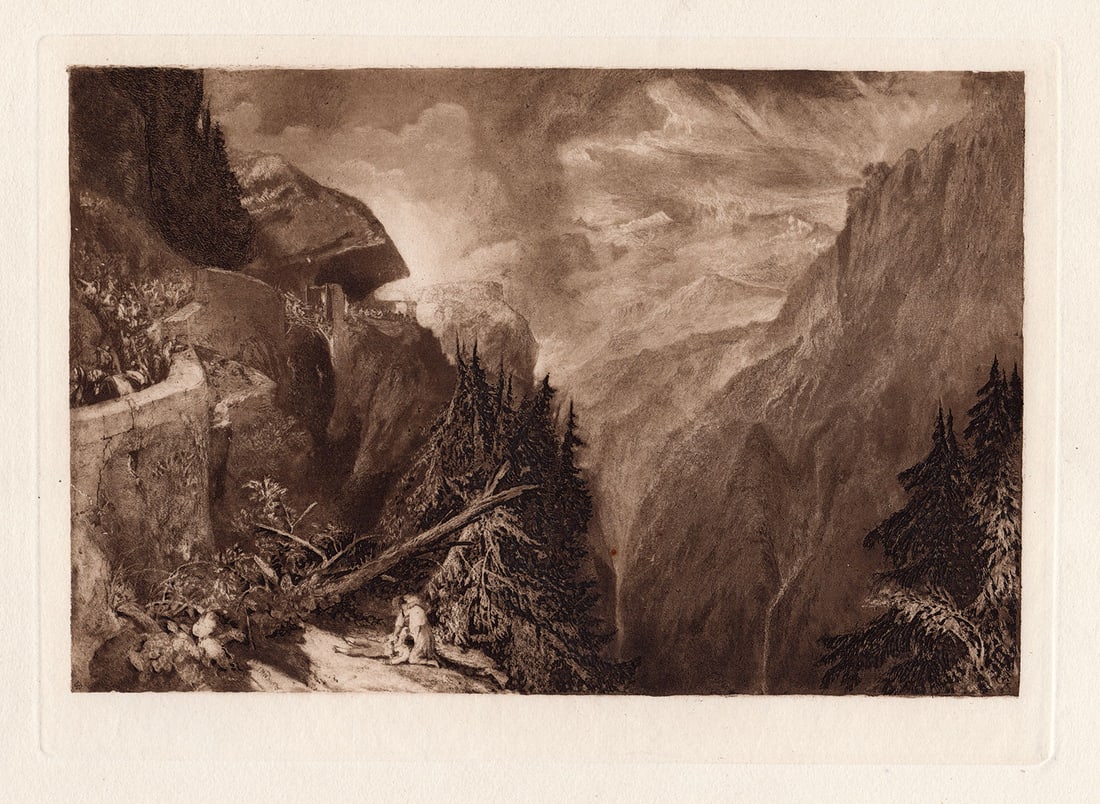 Joseph Mallord William Turner Val D'Aosta 1885 engraving (1 of 2)