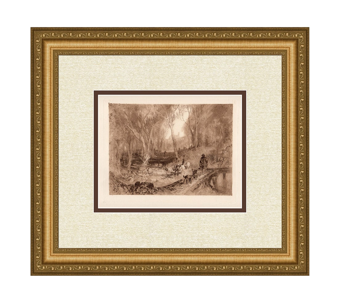 Joseph Mallord William Turner Landscape with Huntsman 1884 etching (1 of 5)