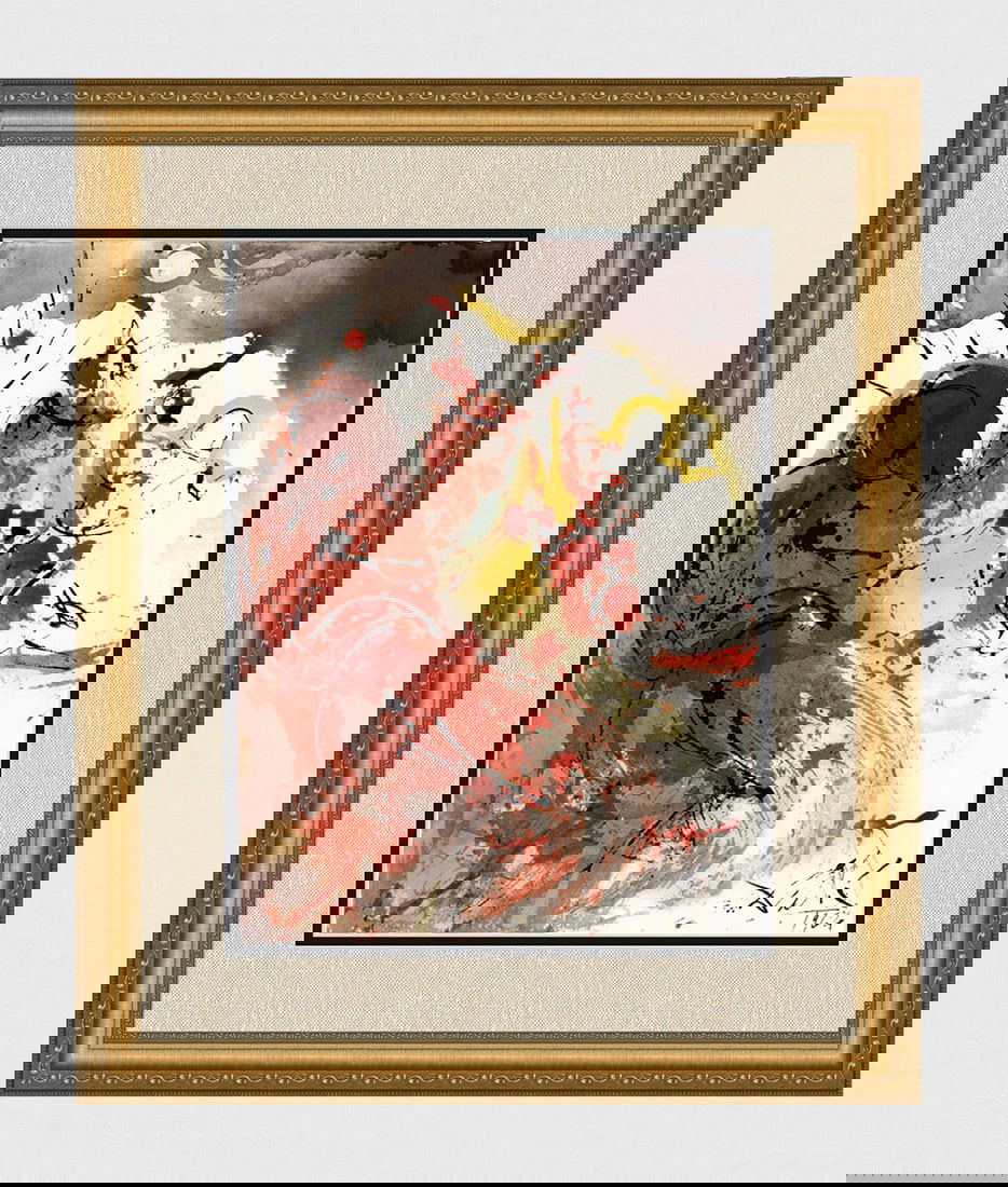 Dali 1967 Original Biblia Sacra Jerome Framed Lithograph (1 of 4)