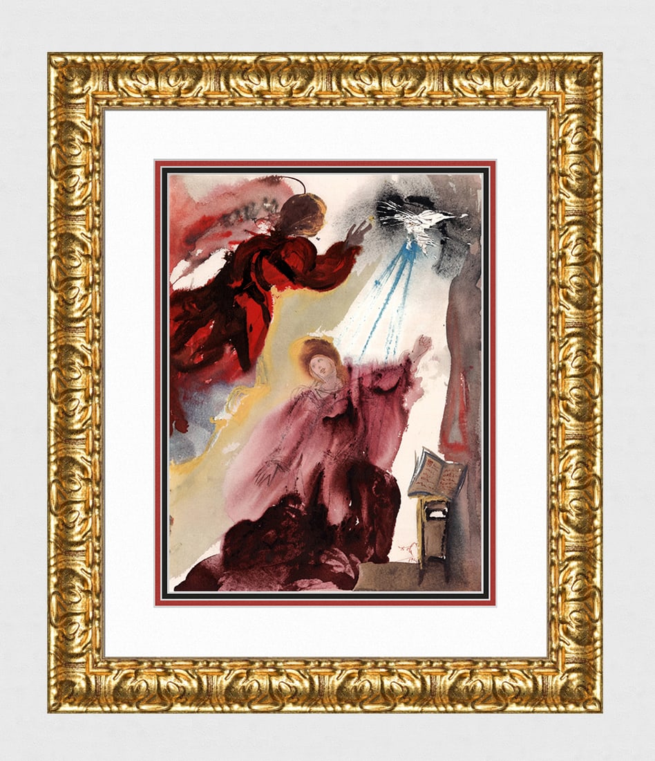 Salvador Dali 1967 Heaven's Messenger Framed Lithograph (1 of 4)