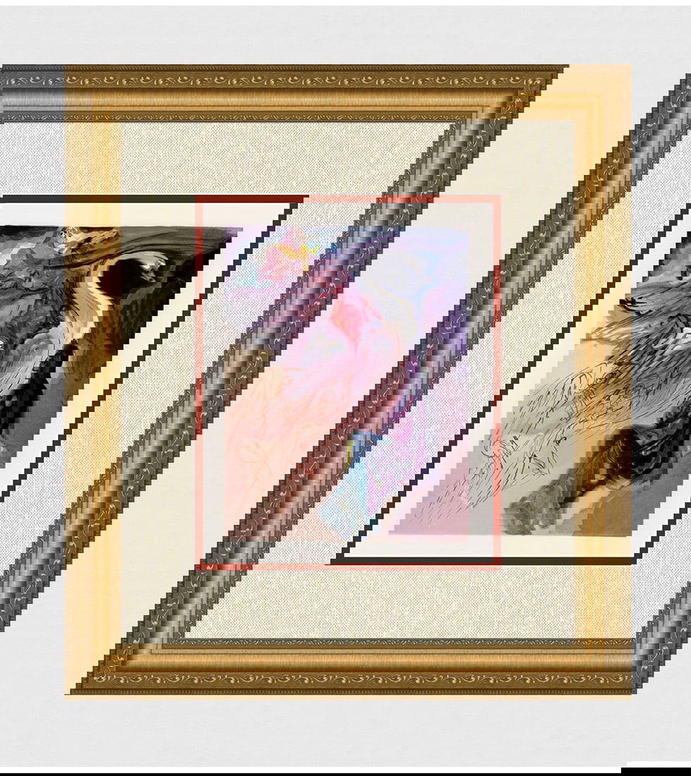 1960 Salvador Dali Language Bird Authentic Woodcut (1 of 3)